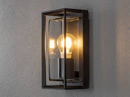 Konstsmide Brindisi Vägglampa - Svart Utomhus E27