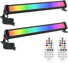 RGB LED-strålkastare med fjärrkontroll - 2 stycken