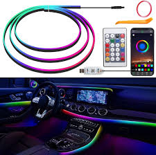Akrilisk LED Interiörbelysning för Bil - RGB Atmosfärsljus