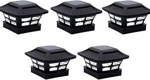 Speesy 5-pack Solcellslampor med Stolphatt - 2 Belysningslägen