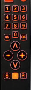 FeinTech FeinControl Fjärrkontroll med Stora Knappar och Belysning