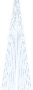 vidaXL Kallvit LED-julgran på flaggstång 800 cm