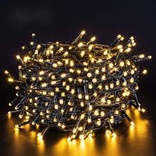 Quntis 40m 300 LED Ljusgardin Utomhus med Timer - Varmvit